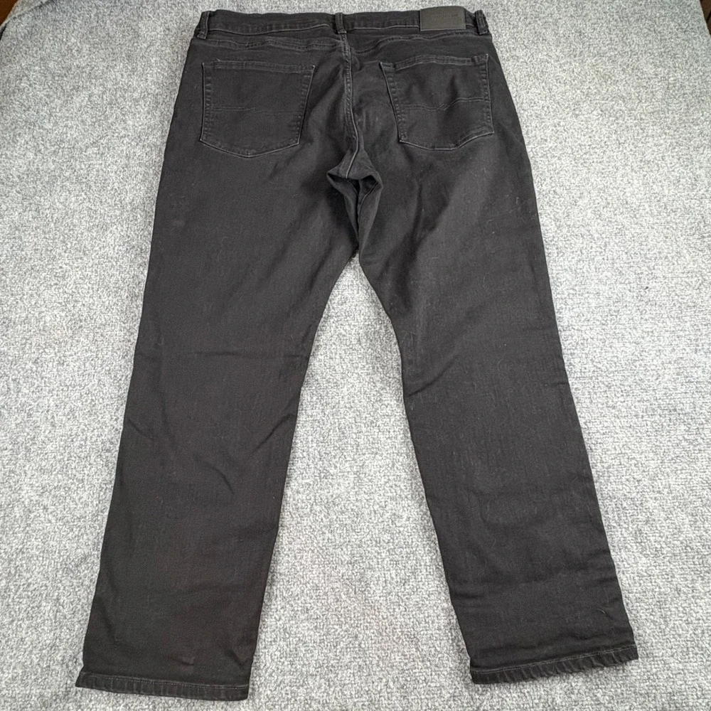 Lucky Brand 412 Athletic Slim Jeans Men 38x29 Black Modern Streetwear Minimalist